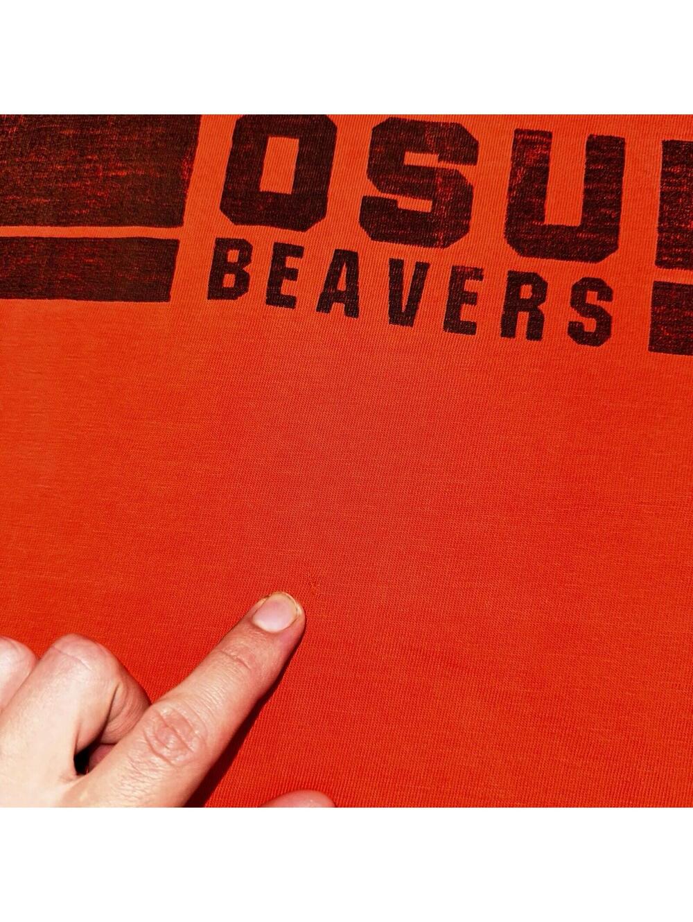 OSU Oregon State USA 70s 1970 VTG T Shirt USA Beavers RARE Single Stitch XL - Picture 6 of 10